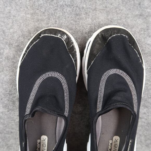 Skechers Shoes Womens 8 Casual Slip On Sneaker Loafers Comfort Go Walk Black - Picture 7 of 11